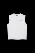 Handwritten Font Outer Wear Sleeveless Drop Shoulder Vest Unisex T-shirt